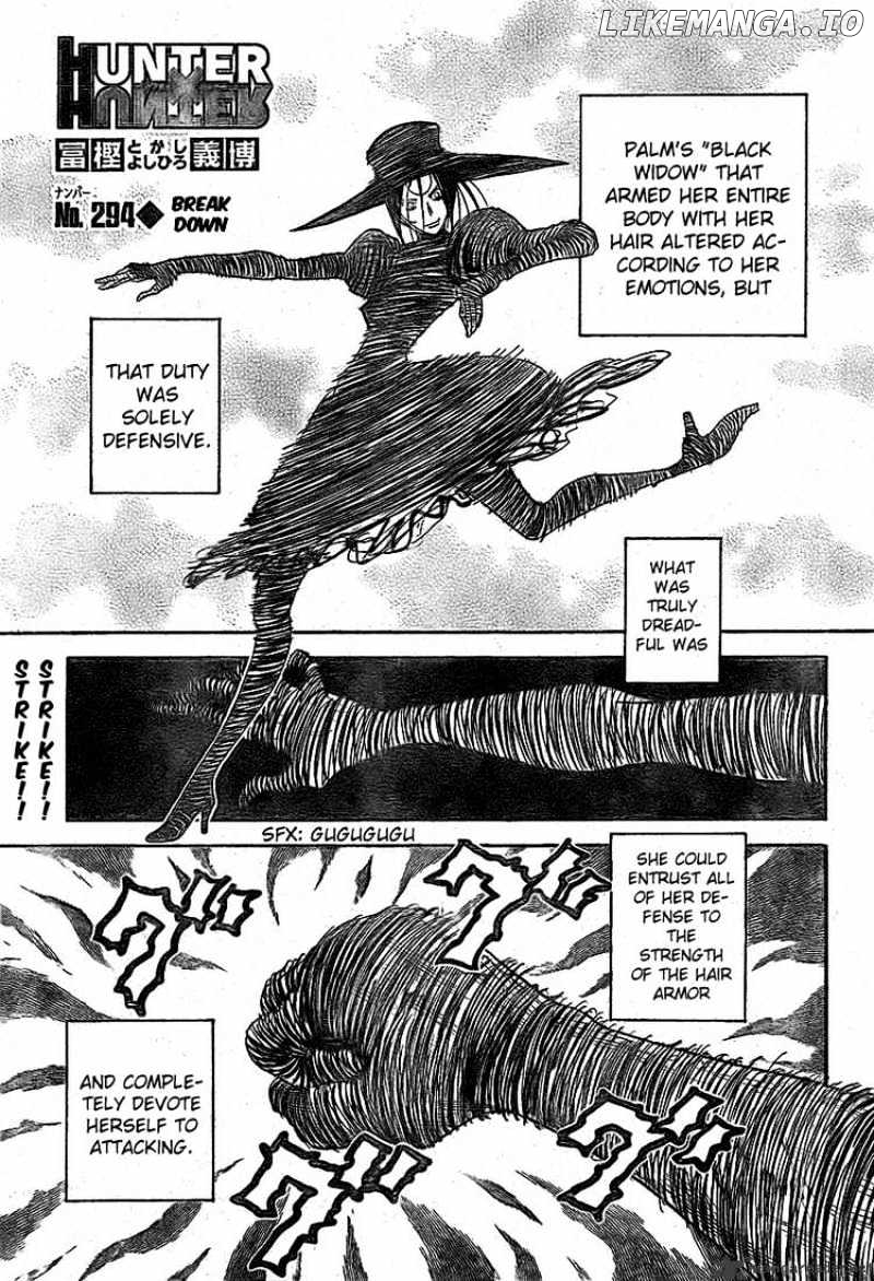 Hunter x Hunter, Chapter 294 image 01